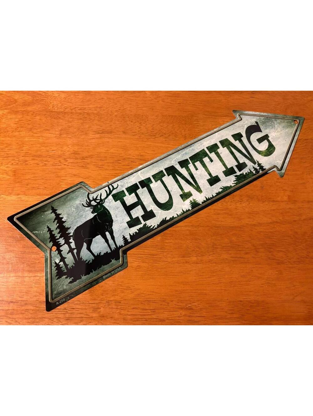 Hunting Arrow Sign Man Cave Lodge Cabin Country Farmhouse Home Hunter Decor New